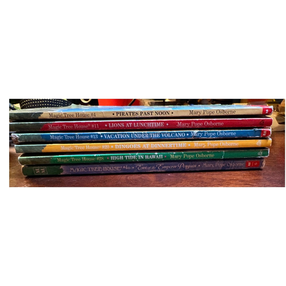 Scholastic Magic Tree House Books Kids Mixed Lot Multicolor Good 6 Chapter Books